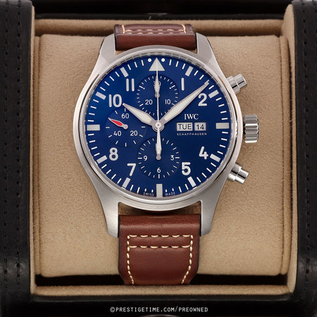 Pre-owned IWC Le Petit Prince Pilot's Chronograph 43mm iw377714