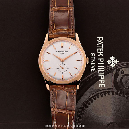 Pre-owned Patek Philippe Calatrava Manual Wind 37mm 5196r-001