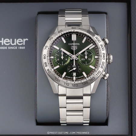 Pre-owned Tag Heuer Carrera Calibre Heuer 02 44mm cbn2a10.ba0643