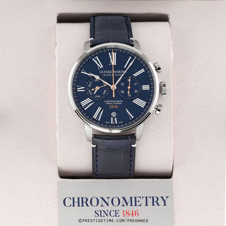 Pre-owned Ulysse Nardin LIMITED EDITION Marine Torpilleur Annual Chronograph 44mm 1533-320le-3a-175/1b
