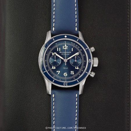 Pre-owned Blancpain Air Command Flyback Chronograph 42.5mm ac02-12b40-63b
