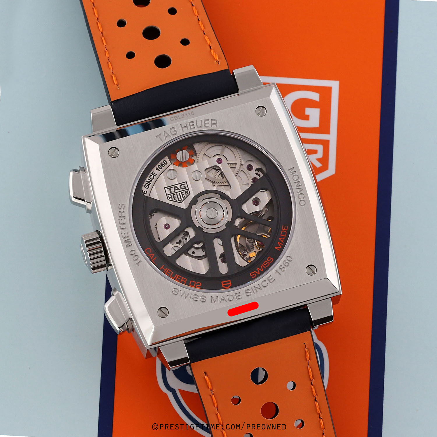 Pre-owned Tag Heuer Monaco GULF Calibre Heuer 02 cbl2115.fc6494