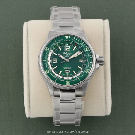 Pre-owned Ball Watch Engineer Master II Diver Worldtime 42mm DG2232A-SC-GR
