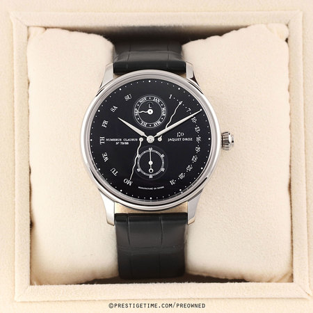 Pre-owned Jaquet Droz LIMITED EDITION Perpetual Calendar Retrograde 43mm j008334210