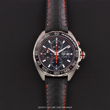 Pre-owned Tag Heuer LIMITED EDITION Mario Kart Formula 1 Chronograph 44mm caz201e.fc6517