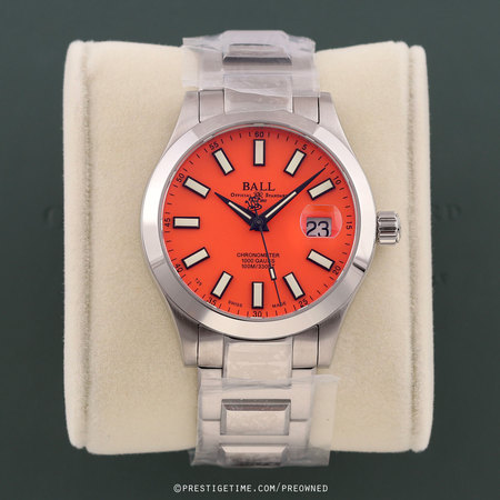 Pre-owned Ball Watch Engineer III Marvelight Chronometer 40mm NM9026C-S39CJ-OR