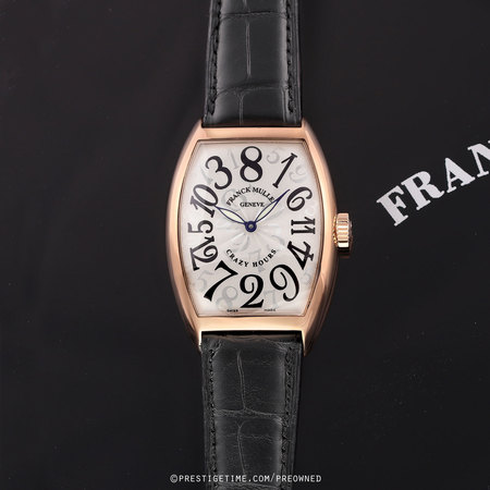 Pre-owned Franck Muller Cintree Curvex Crazy Hours 7851 CH 5N Silver