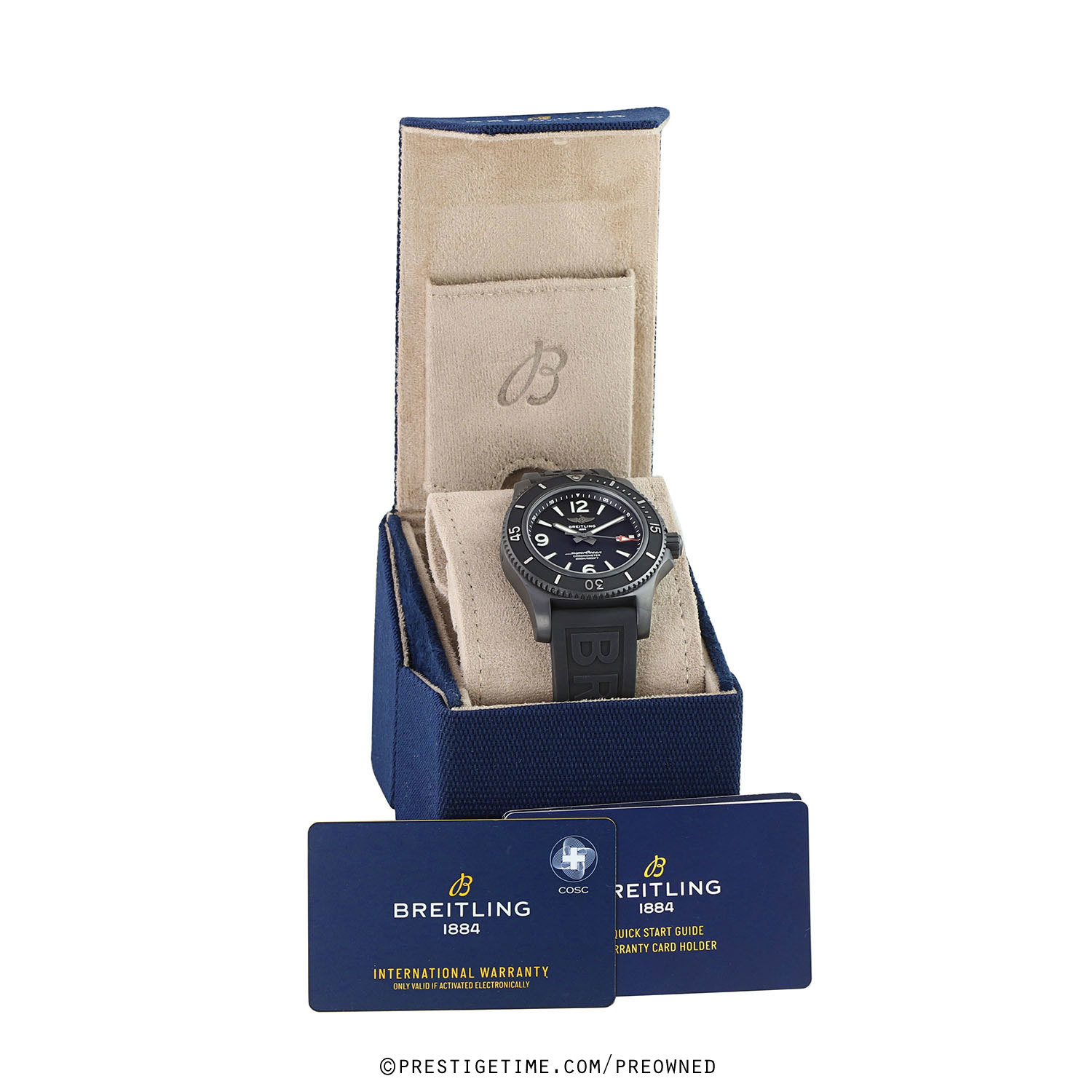 Breitling Superocean M17368D71C1S2 - Orologio Uomo 46mm, Quadrante Blu, Contemporaneo, Calibro 17 COSC