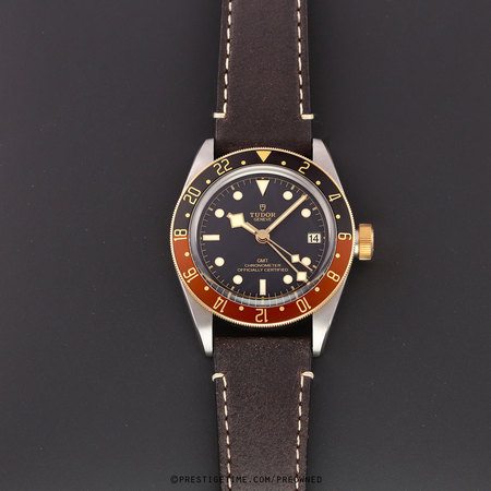 Pre-owned Tudor Black Bay GMT S&G Root Beer 41mm m79833mn-0003