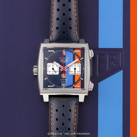 Pre-owned Tag Heuer Monaco Chronograph GULF caw211r.fc6401