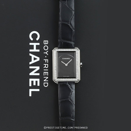 Pre-owned Chanel Boy-Friend Quartz Small h4883