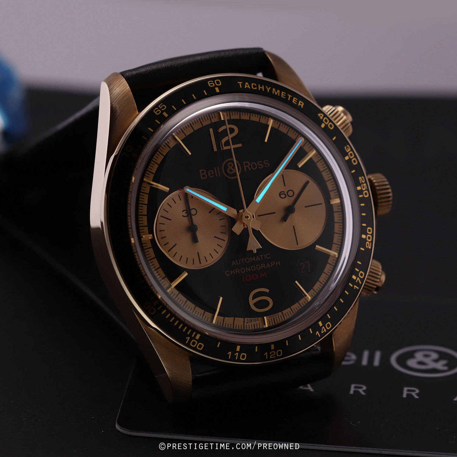 Pre-owned Bell Ross BR V2-94 Bellytanker Chrono Bronze 41mm