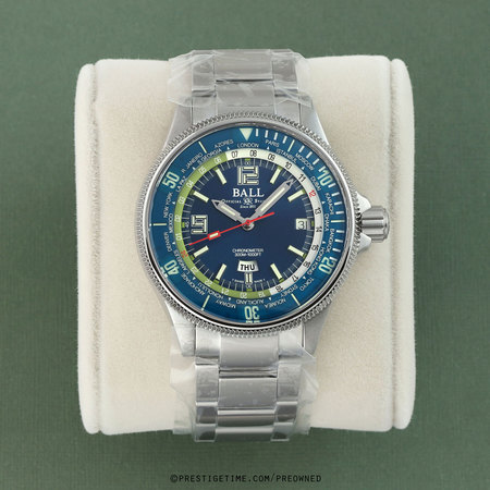 Pre-owned Ball Watch Engineer Master II Diver Worldtime 42mm DG2232A-SC-BE