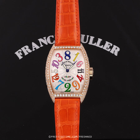 Pre-owned Franck Muller Cintree Curvex Crazy Hours Color Dream 7851 CH D COL 5N Silver