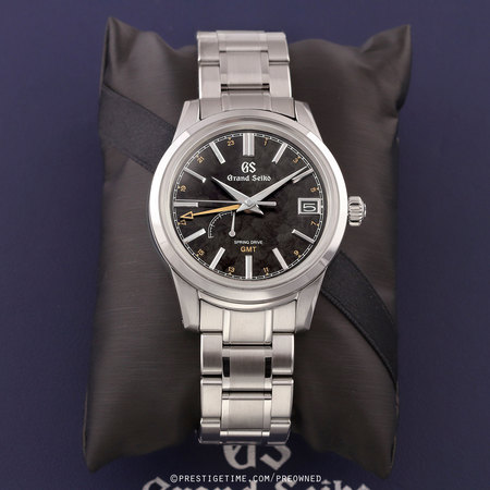 Pre-owned Grand Seiko Elegance Spring Drive GMT 40.2mm sbge271 Autumn Kanro