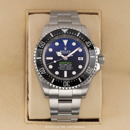 Pre-owned Rolex Deepsea D-Blue 44mm James Cameron 136660 D-Blue