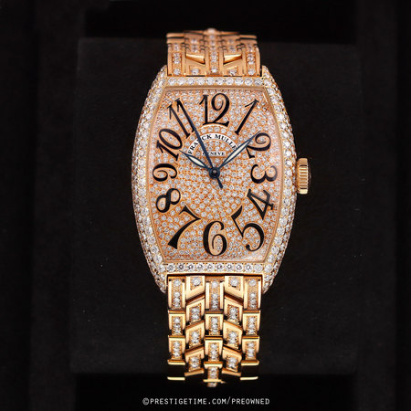Pre-owned Franck Muller Cintree Curvex Automatic 5850SC SUNSET D CD BH 5N