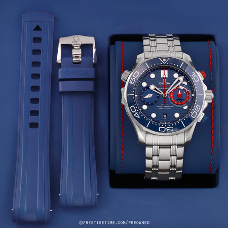 Pre-owned Omega AMERICA’S CUP Seamaster 300m Chronograph 44mm 210.30.44.51.03.002
