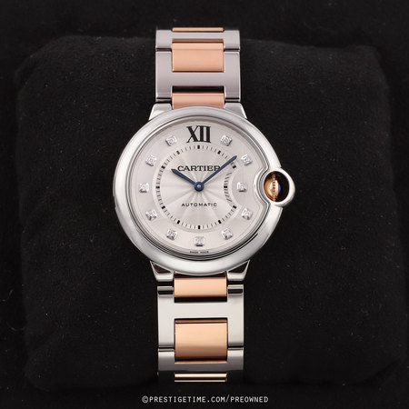 Pre-owned Cartier Ballon Bleu Automatic 36mm w3bb0018