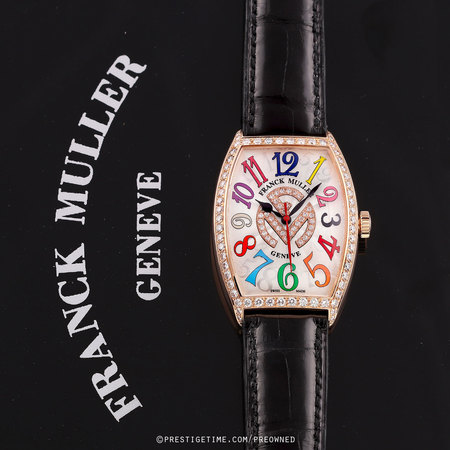 Pre-owned Franck Muller Cintree Curvex Automatic 5850SC AT FO D 1R COL DR FM D