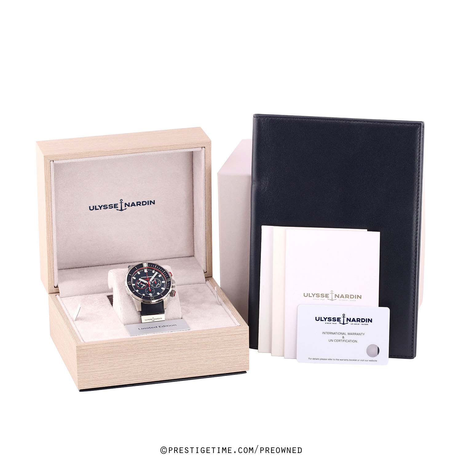 Pre-owned Ulysse Nardin Diver Chronograph Hammerhead Shark 44mm