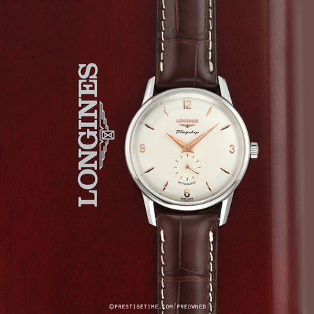 Pre-owned Longines Flagship Heritage 60th Anniversary 38.5mm L4.817.4.76.2