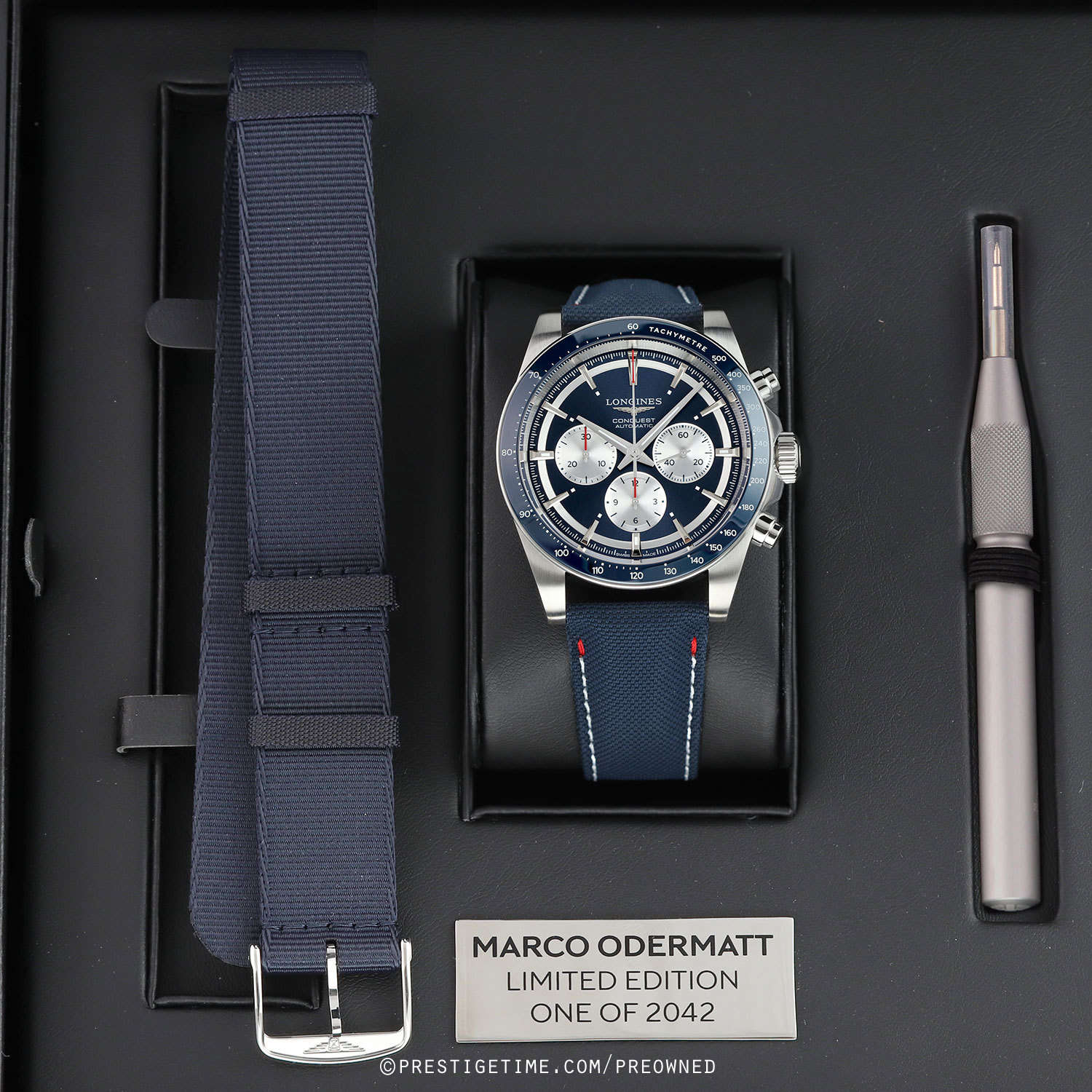 Pre-owned Longines Conquest Automatic Chronograph 42mm L3.835.4.91.2