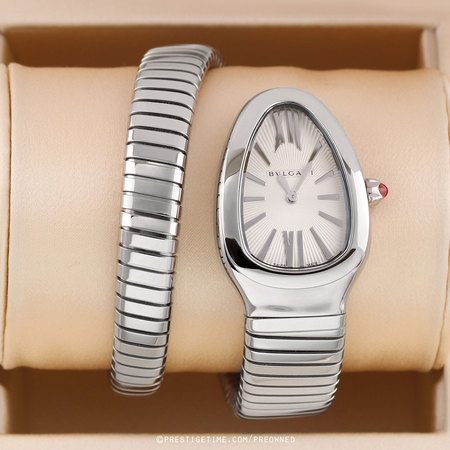 Pre-owned Bulgari Serpenti Tubogas 35mm 101817