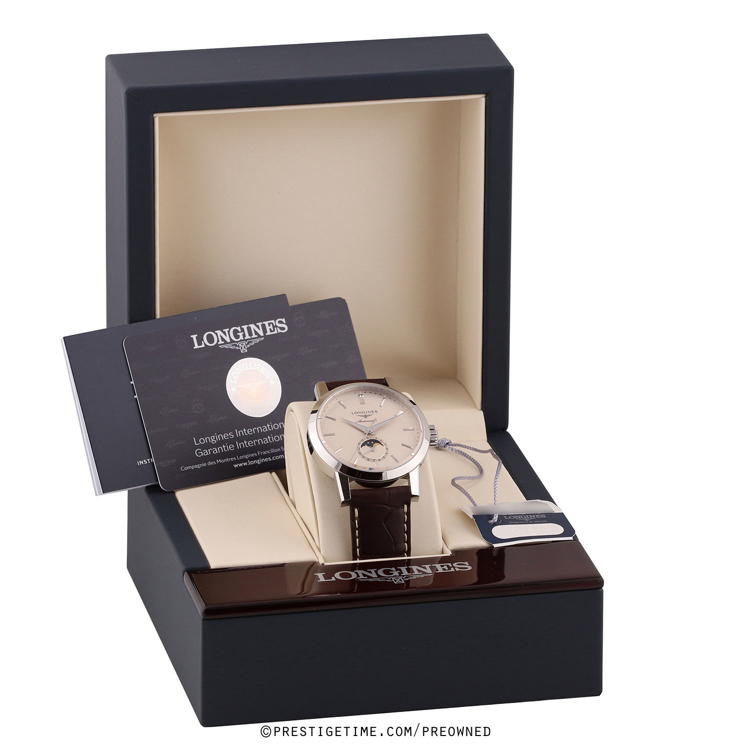 Pre-owned Longines The Longines Classic 1832 Moonphase 40mm L4