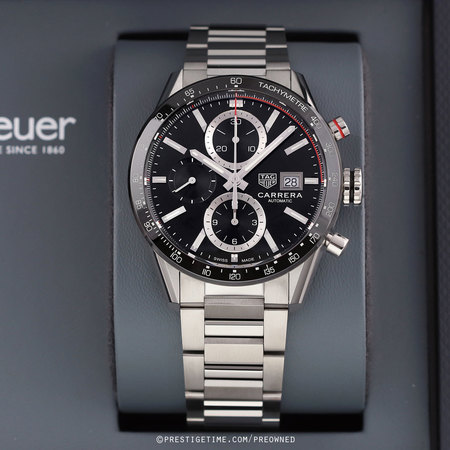 Pre-owned Tag Heuer Carrera Calibre 16 Chronograph 41mm cbm2110.ba0651