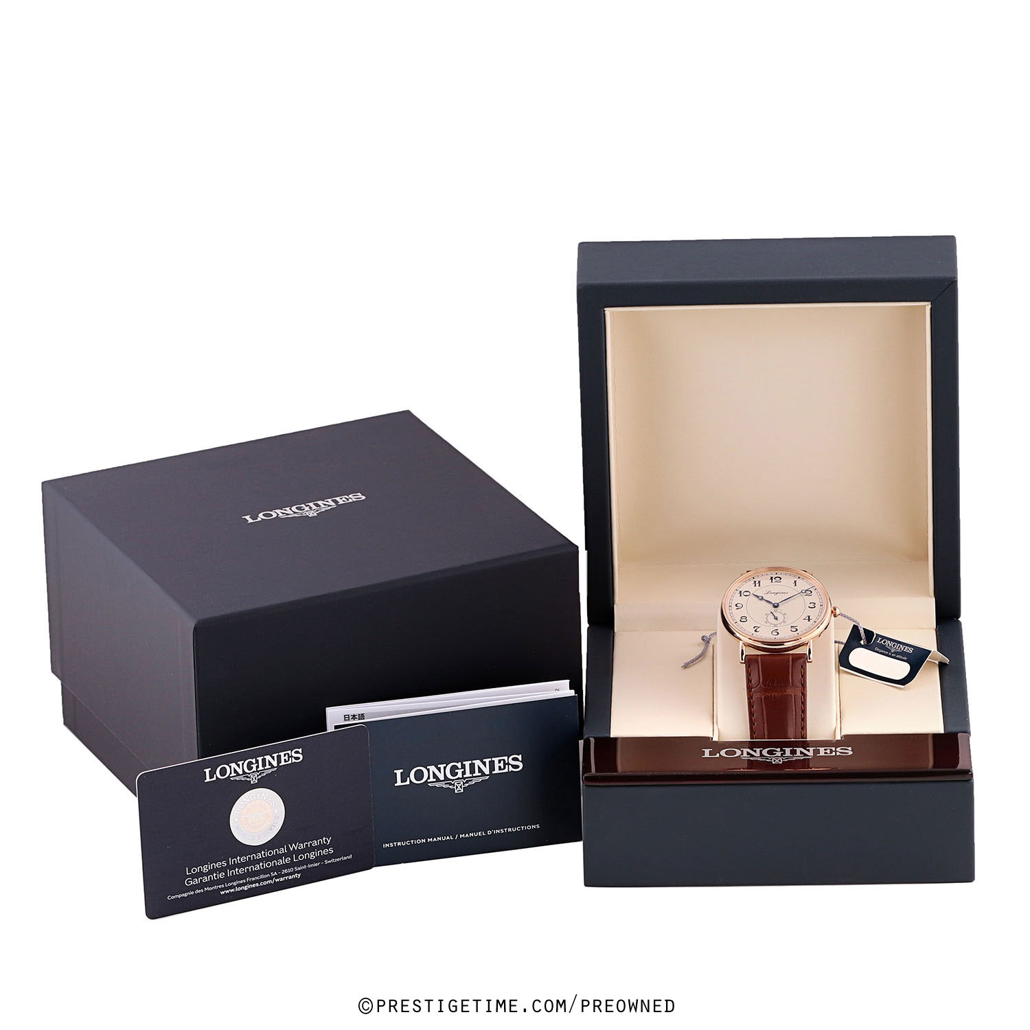 Pre-owned Longines Presence Heritage Classic 38.5mm L4.785.8.73.2