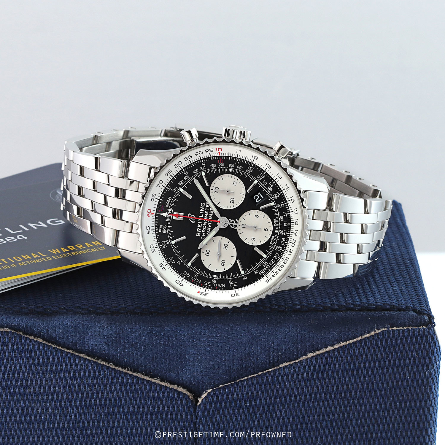 Pre-owned Breitling Navitimer B01 Chronograph 43mm ab0121211b1a1