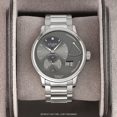 Pre-owned Glashutte Original PanoReserve Manual Wind 40mm 1-65-01-23-12-71