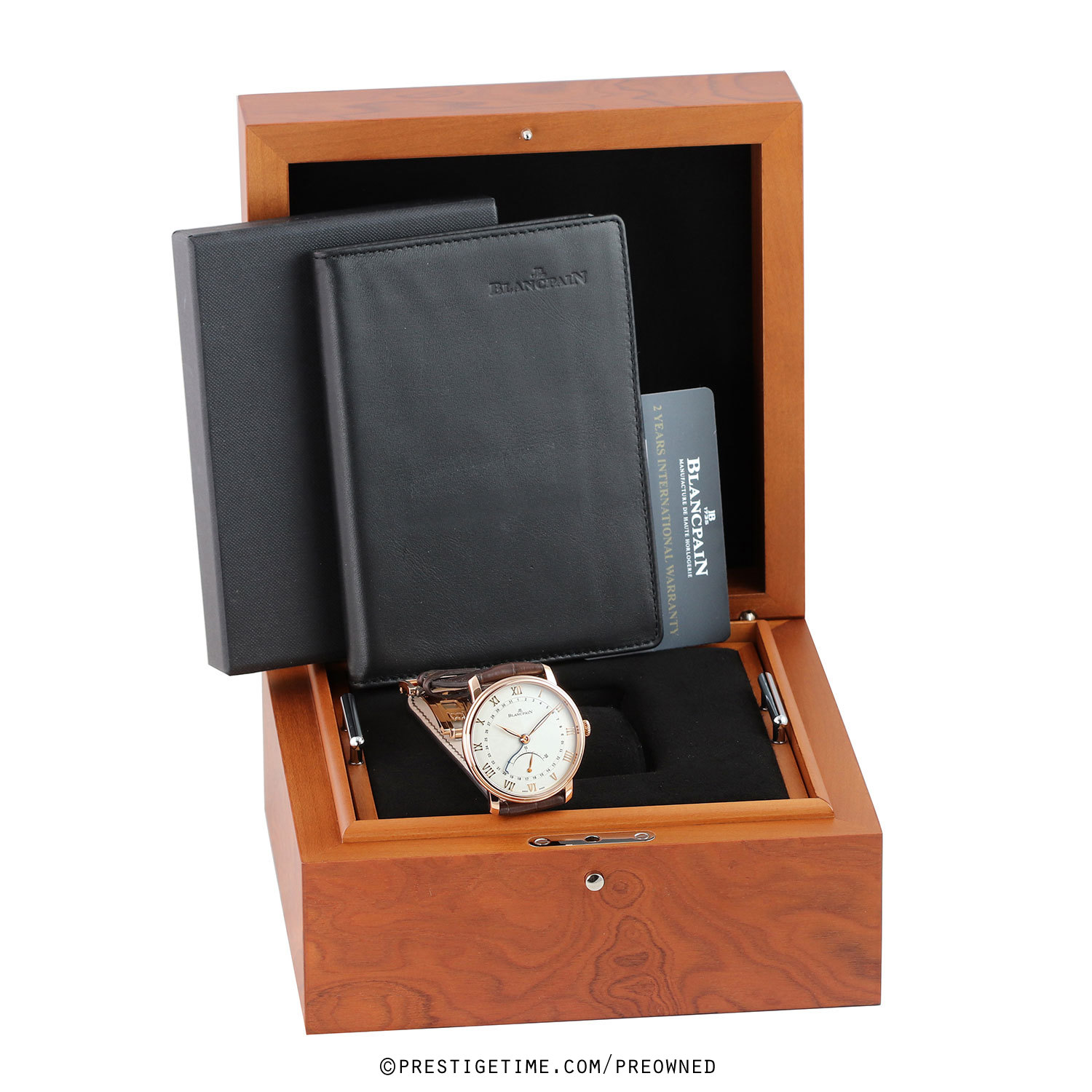 Pre-owned Blancpain Villeret Ultra Slim Date 30 Seconds Retrograde