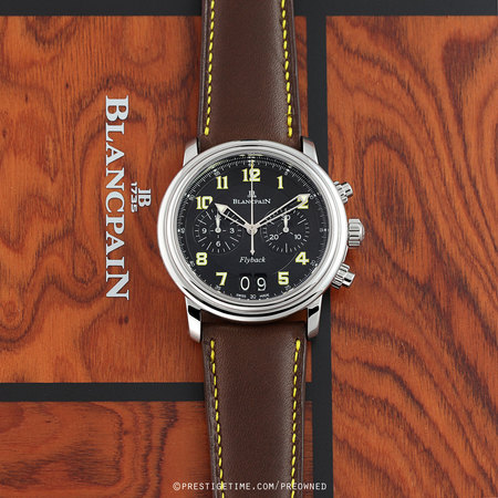 Pre-owned Blancpain Leman Flyback Chronograph Peking To Paris Limited 40mm 2885FC-1130-63B