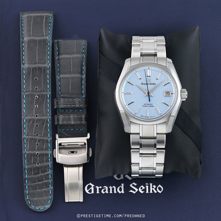Pre-owned Grand Seiko USA EDITION  Heritage Hi-Beat 36000 SOKO Frost 40mm SBGH295