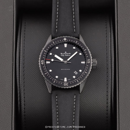Pre-owned Blancpain Fifty Fathoms Bathyscaphe Automatic 43mm 5000-0130-b52a