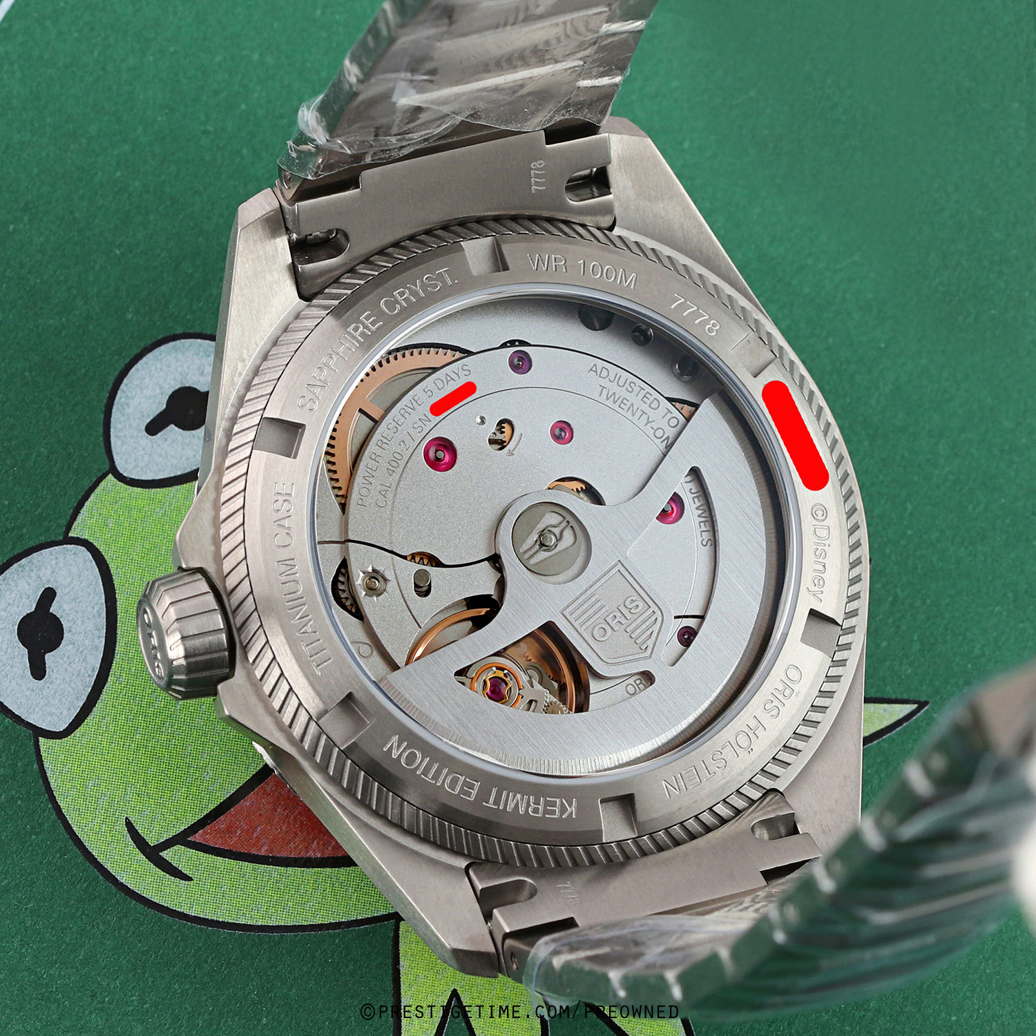 Pre-owned Oris ProPilot X Kermit Calibre 400 39mm 01 400 7778 7157-Set