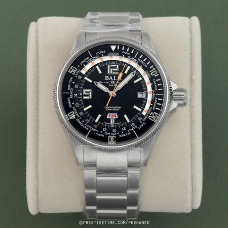 Pre-owned Ball Watch Engineer Master II Diver Worldtime 42mm DG2232A-SC-BK