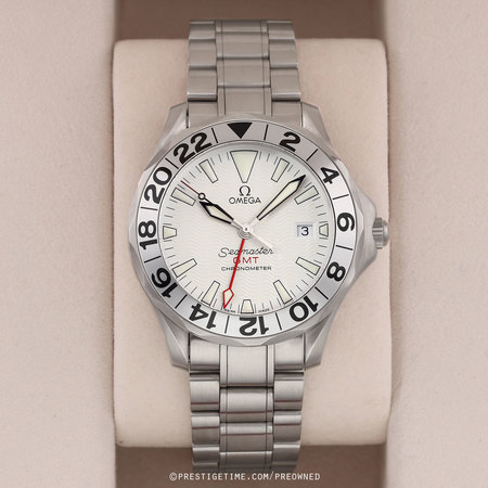 Pre-owned Omega Seamaster 300m GMT Great White 41mm 2538.20