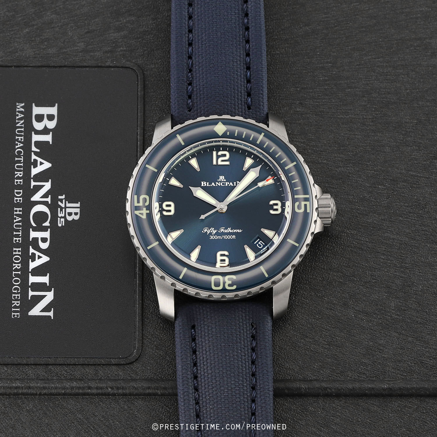 Blancpain Fifty Fathoms純正ベルト Pre-owned Blancpain Fifty Fathoms Automatic 42.3mm 5010-12B40-O52A