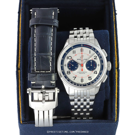 Pre-owned Breitling BENTLEY MULLINER Premier B01 Chronograph 42mm ab0118a71g1p1