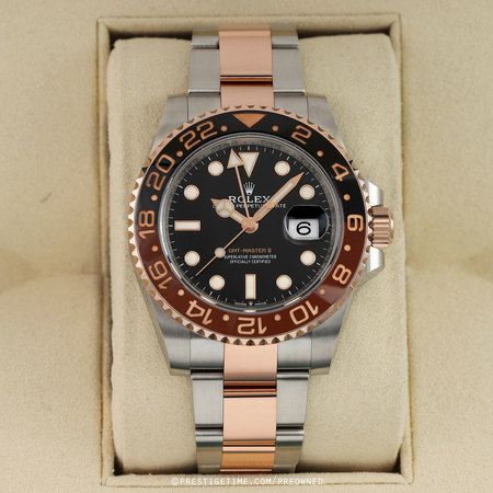 Pre-owned Rolex 2019 GMT Master II Rootbeer 40mm 126711CHNR