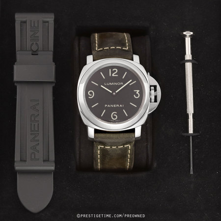 Pre-owned Panerai Luminor Base Manual Wind 44mm PAM00112