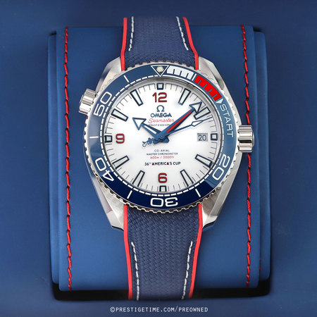 Pre-owned Omega America's Cup LIMITED Planet Ocean 600m Co-Axial Master Chronometer 43.5mm 215.32.43.21.04.001