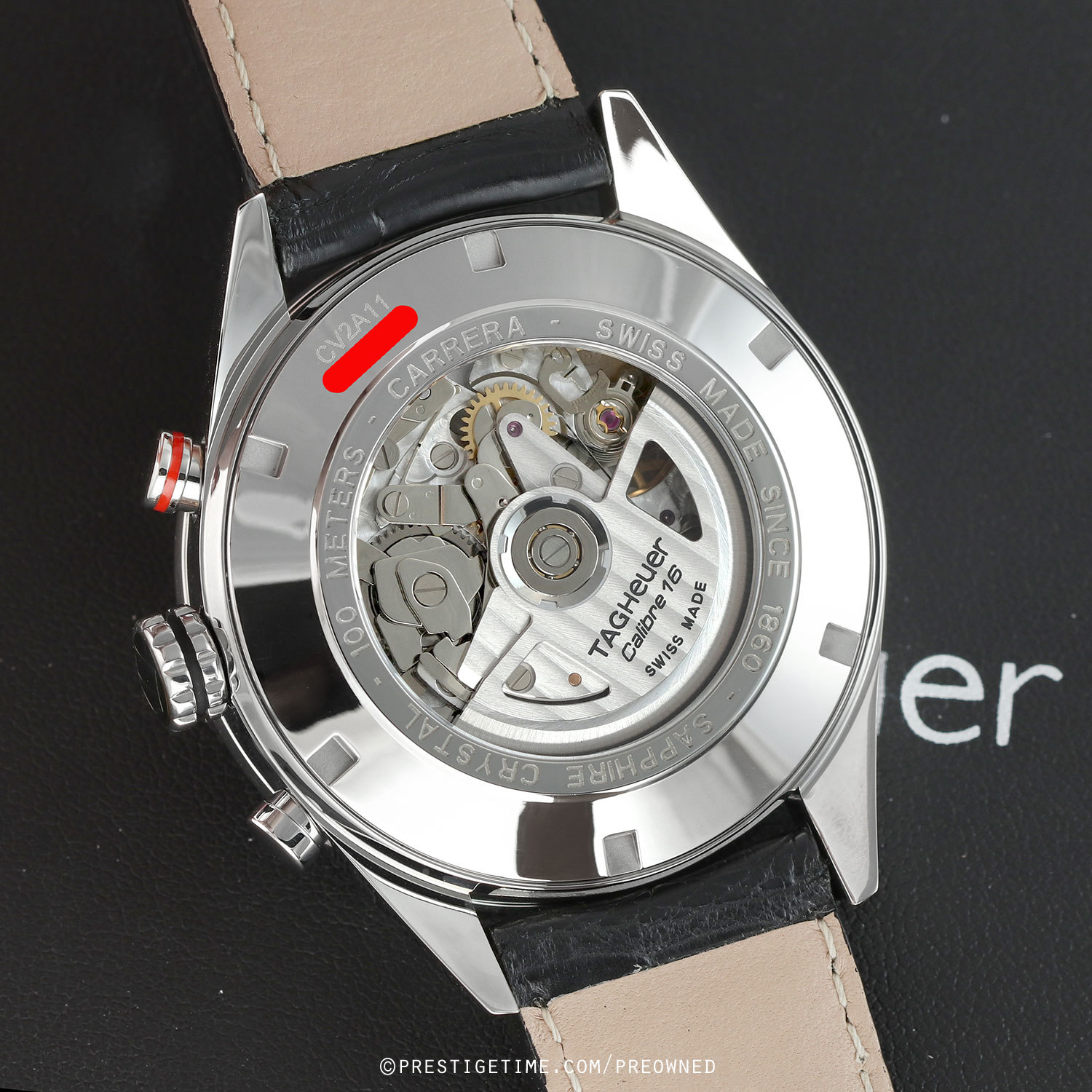 Pre-owned Tag Heuer Carrera Day Date Automatic Chronograph 43mm 
