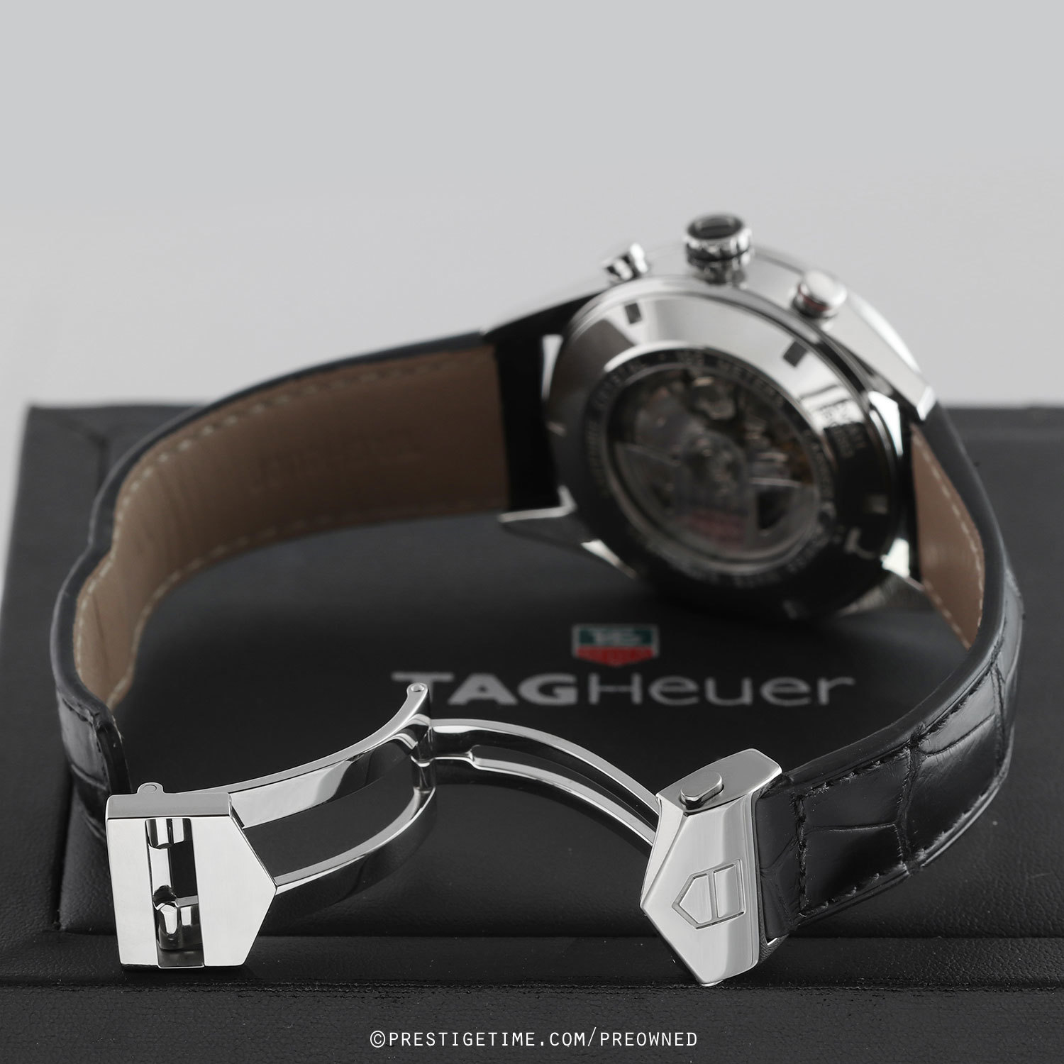 Pre-owned Tag Heuer Carrera Day Date Automatic Chronograph 43mm 