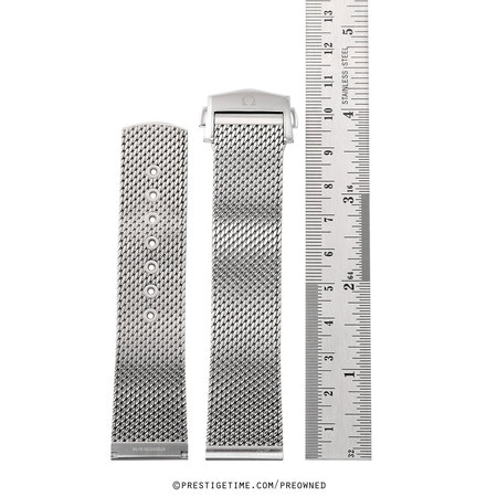 Omega  Steel Mesh Bracelet with Deployant Buckle