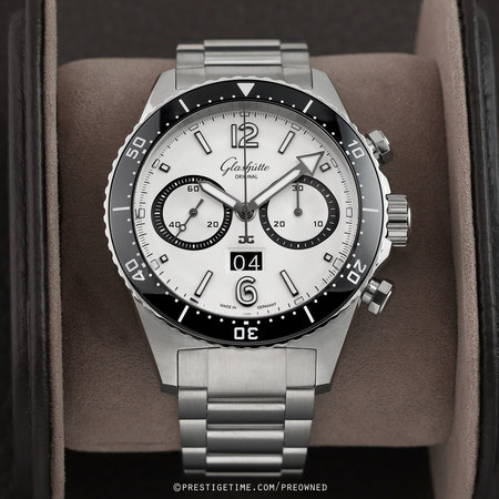 Pre-owned Glashutte Original SeaQ Chronograph 43.2mm 1-37-23-03-80-70