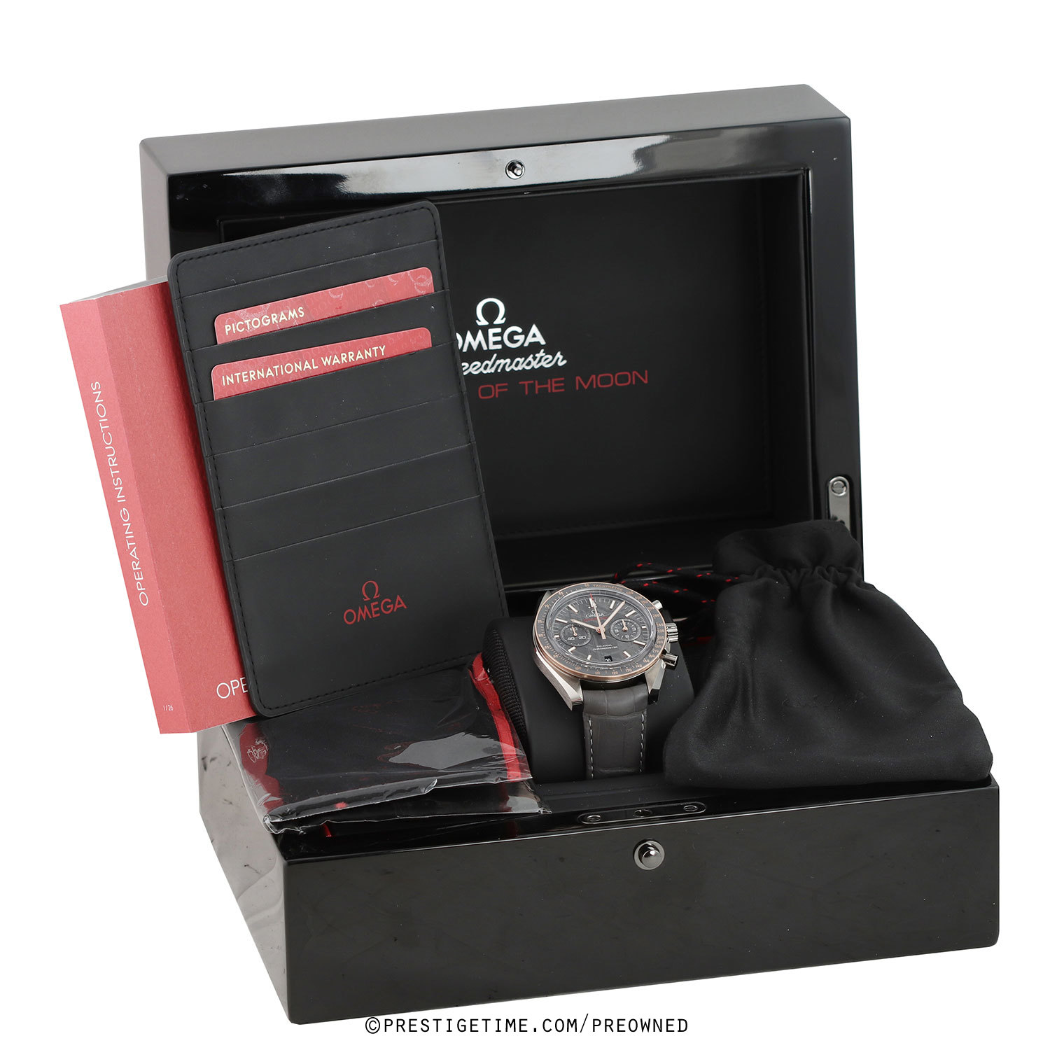 Pre-owned Omega 2025 Speedmaster GREY SIDE OF THE MOON METEORITE